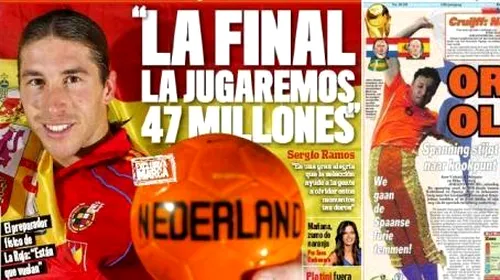 „Vom fi 47 milioane de spanioli în finală”** Iniesta: „Este cel mai mare meci din viața noastră”