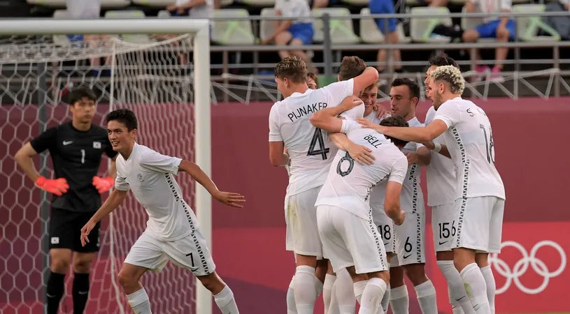 Surpriză uriașă în grupa României de la Jocurile Olimpice! Singurul gol în Noua Zeelandă - Coreea de Sud a fost decis de VAR