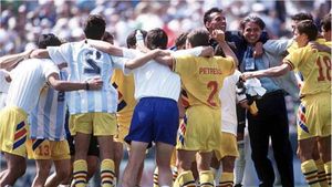 28 de ani de la victoria memorabilă a României cu Argentina! Ilie Dumitrescu a făcut meciul vieții în optimile Campionatului Mondial, dar fanii au tras concluzia: „Hagi, președinte!” | SPECIAL