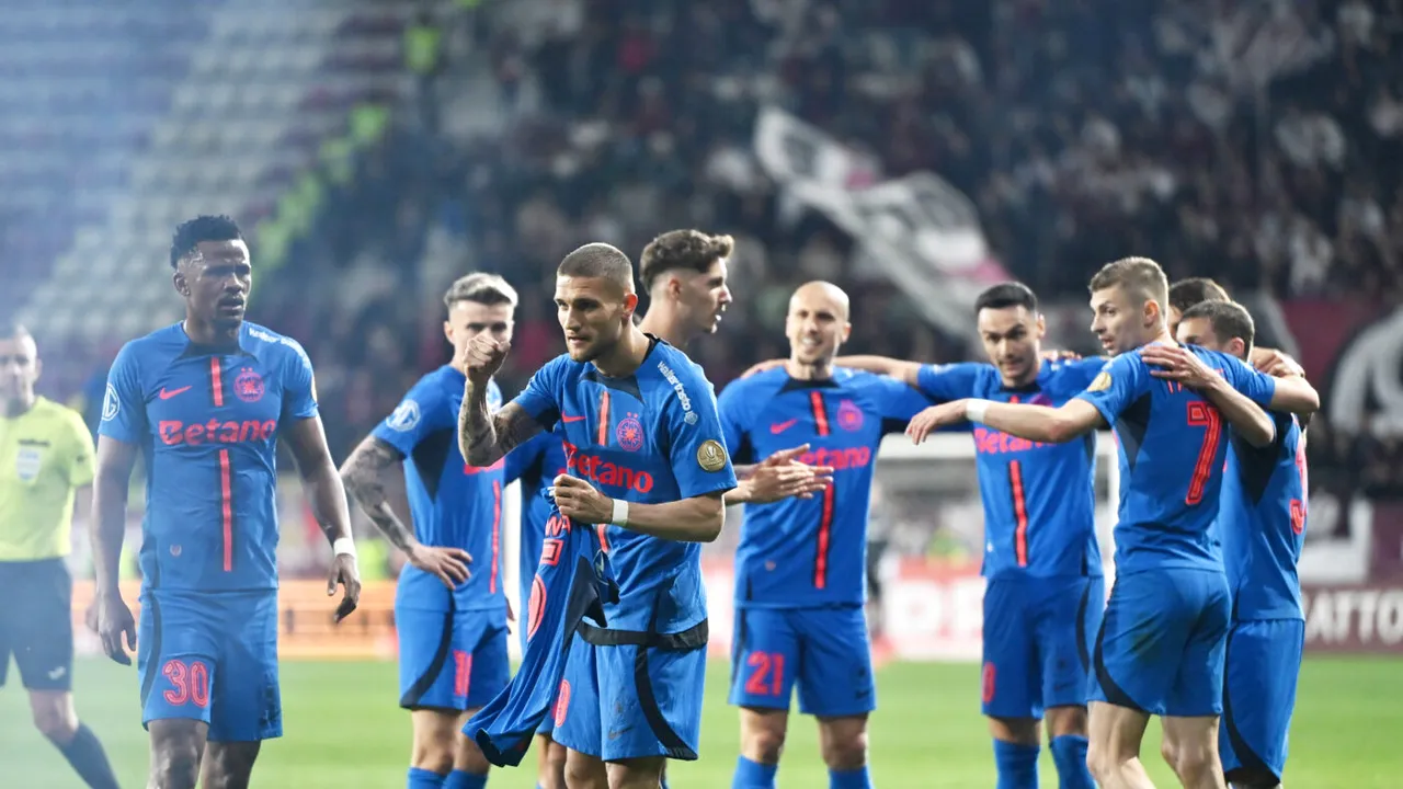 Calculele FCSB pentru titlu. Ce mai trebuie să se întâmple în această etapă pentru a fi campioană după meciul cu Dinamo