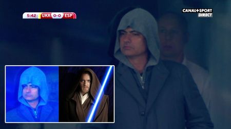 "Jedi" Mourinho, surprins în tribune la Ucraina - Spania 0-1! Jucătorul urmărit de portughez pentru un transfer la Chelsea