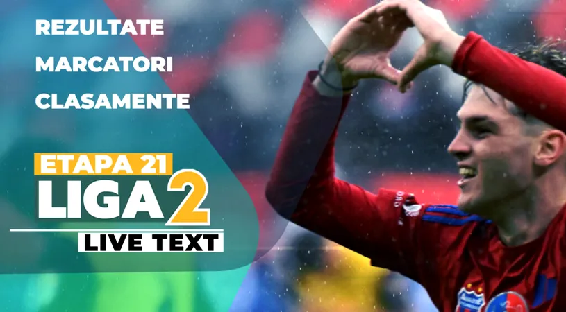 Liga 2, ultima etapă a sezonului regular! Steaua este ultima echipă calificată în play-off, AFC ASA Târgu Mureș nu pierde la Sfântu Gheorghe, dar merge în play-out. Chindia și FC Voluntari pierd înainte de turneul de promovare