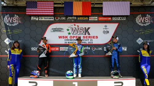 Bogdan Cosma Cristofor, locul 1 la WSK Series în karting! „Vreau numărul unu mondial!