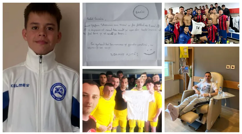 Scrisoarea emoționantă a unui copil de 14 ani pentru Savin Cojocaru, fotbalistul care are nevoie de ajutor pentru a învinge cancerul