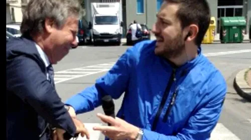 VIDEO Președintele clubului Genoa, isteric în plină stradă! A lovit un jurnalist și i-a spart camera de asfalt