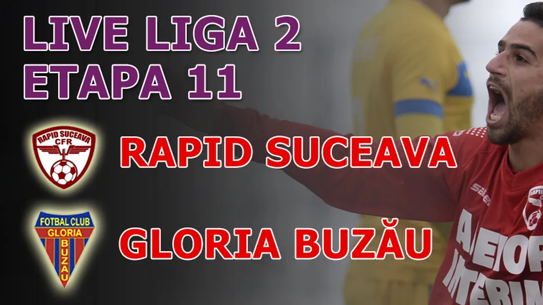 Rapid CFR - Gloria Buzău 2-0.** 