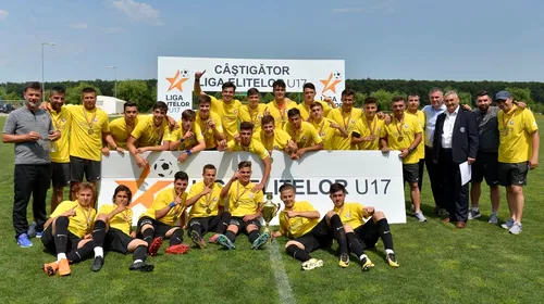 FC Viitorul a devenit campioană națională la Juniori U17 după o finală cu CS U Craiova! VIDEO