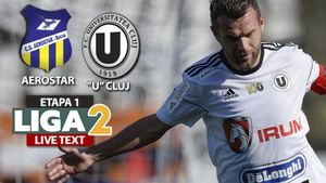 „U” Cluj a câștigat cu mari emoții pe terenul lui Aerostar Bacău. Gazdele au lovit bara la ultima fază