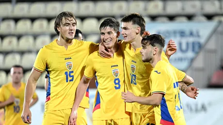România U19, victorie categorică împotriva Andorrei U19 în preliminariile EURO. Un jucător din Liga 2, printre marcatori