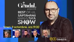 Gândul prezintă Best of Marius Tucă Show – vineri, 9 octombrie, de la ora 19:00