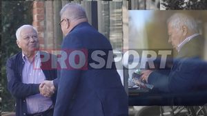 Dovezi bombă! Primele imagini care arată clar că el e investitorul din umbră de la Dinamo: Iuliu Mureșan îi dă raportul lui „Tata Nițu”! Atitudine umilă în fața omului cu teancul de bani | FOTO & VIDEO EXCLUSIV