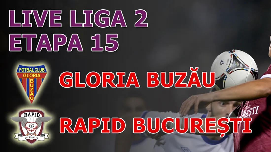 Gloria Buzău - Rapid 0-2!** Giuleștenii egalează la puncte primele trei clasate