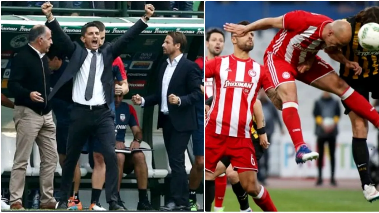 Vestea care îi dă aripi lui Răzvan Lucescu în lupta pentru titlu! Olympiacos a fost depunctată în urma unor incidente cu fanii. Pe ce loc au ajuns rivalii lui PAOK