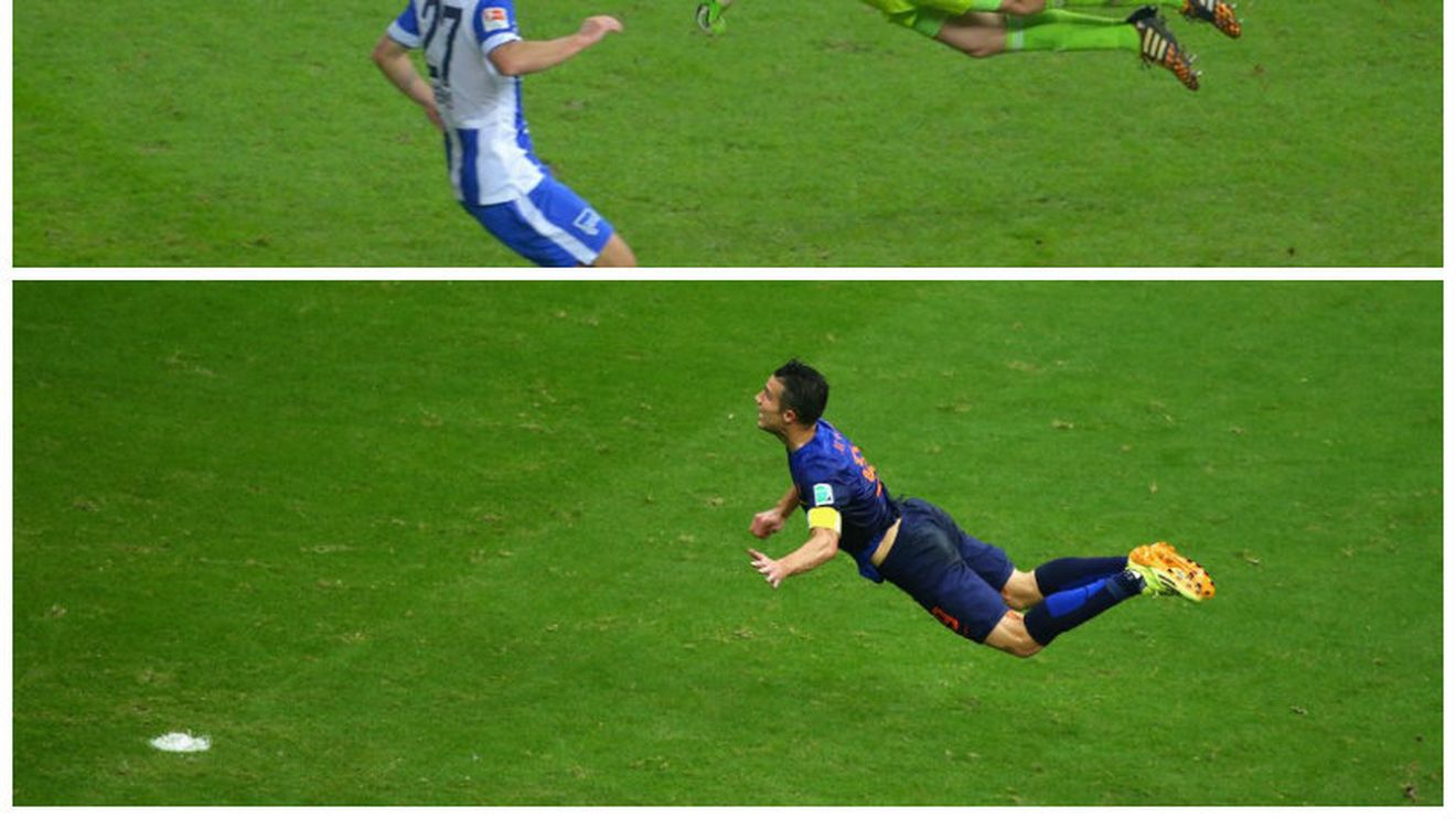 SuperNeuer | Portarul lui Bayern Munchen i-a imitat săritura lui Van Persie și a oferit imaginea săptămânii | GALERIE FOTO