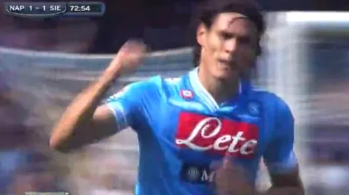 VIDEO De colecție:** Ă‚sta ar putea fi ultimul gol al lui Cavani pentru Napoli. Lovitura după care City, Real și Juve pot începe licitația