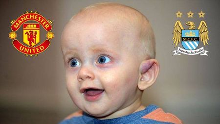 Un bărbat și-a pus copilul de șapte luni pe eBay pentru a licita echipa pe care o va susține: "E distractiv. O să țină cu Manchester United sau cu Manchester City"