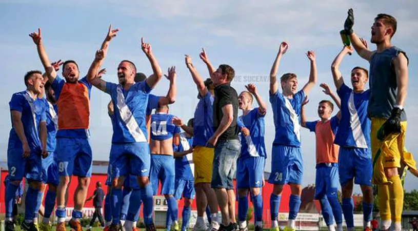 Bucovina Rădăuți revine în Liga 3.** Echipa lui Daniel Bălan și Ionesi a trecut de reprezentanta Bistriței Năsăud