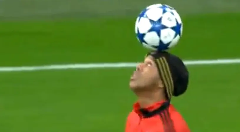 VIDEO** Ronaldinho și Ronaldo au făcut spectacol pe Bernabeu! S-au plimbat cu mingea pe cap