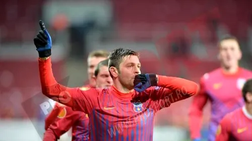 Rrrrrrraaaul Rusescu, încă o dată EROUL Stelei!** „Nu știu cât de frumos a fost golul, dar e foarte important! Nu pot fi comparat cu fotbaliștii mari încă!”