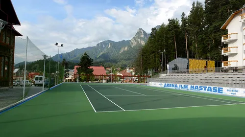 Meci demonstrativ între Simona Halep și Ilie Năstase, la inaugurarea arenei de tenis din Bușteni