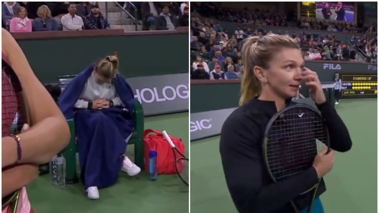 Simona Halep, aroganță în stilul Ronnie O'Sullivan! Românca a fost surprinsă dormind în timpul evenimentului demonstrativ de la Indian Wells: „Era ora de culcare" | FOTO