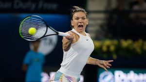 Simona Halep, galerie fabuloasă în semifinale la Dubai. 400 de români în tribune