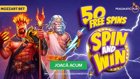 (P) Zeii te cheamă la rotiri! Activează 50 de Free Spins la Mozzart Bet!