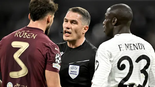 Jackpot galactic! Câți bani a primit Istvan Kovacs de la UEFA pentru că a arbitrat Real Madrid – Manchester City 3-1