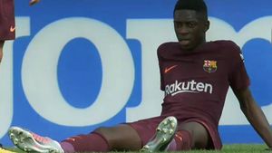 "Bijuteria" de 105 milioane de euro a BarÃ§ei e fragilă. Dembele s-a accidentat în meciul cu Real Sociedad! Cât va lipsi francezul
