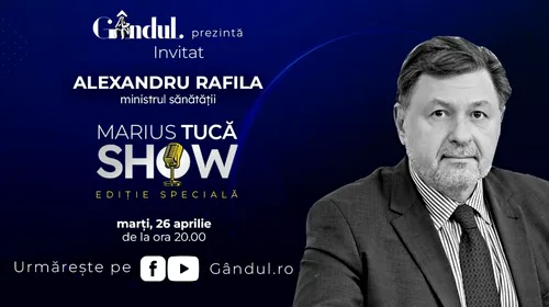 Marius Tucă Show începe marți, 26 aprilie, de la ora 20.00, live pe gandul.ro cu o nouă ediție specială