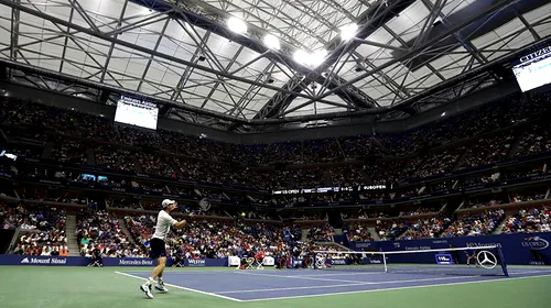 Acoperișul retractabil de la US Open le pune probleme jucătorilor. Andy Murray: „Sunetul creat ne distrage atenția. Abia auzeam zgomotul făcut de minge din cauza ploii”
