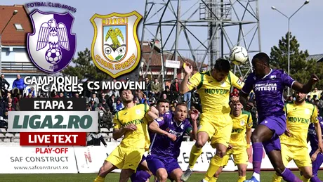 Derby-ul Argeșului s-a încheiat spectaculos, așa cum a început! CS Mioveni câștigă în Trivale cu Campionii FC Argeș și intră în cursa pentru locul 2 direct promovabil