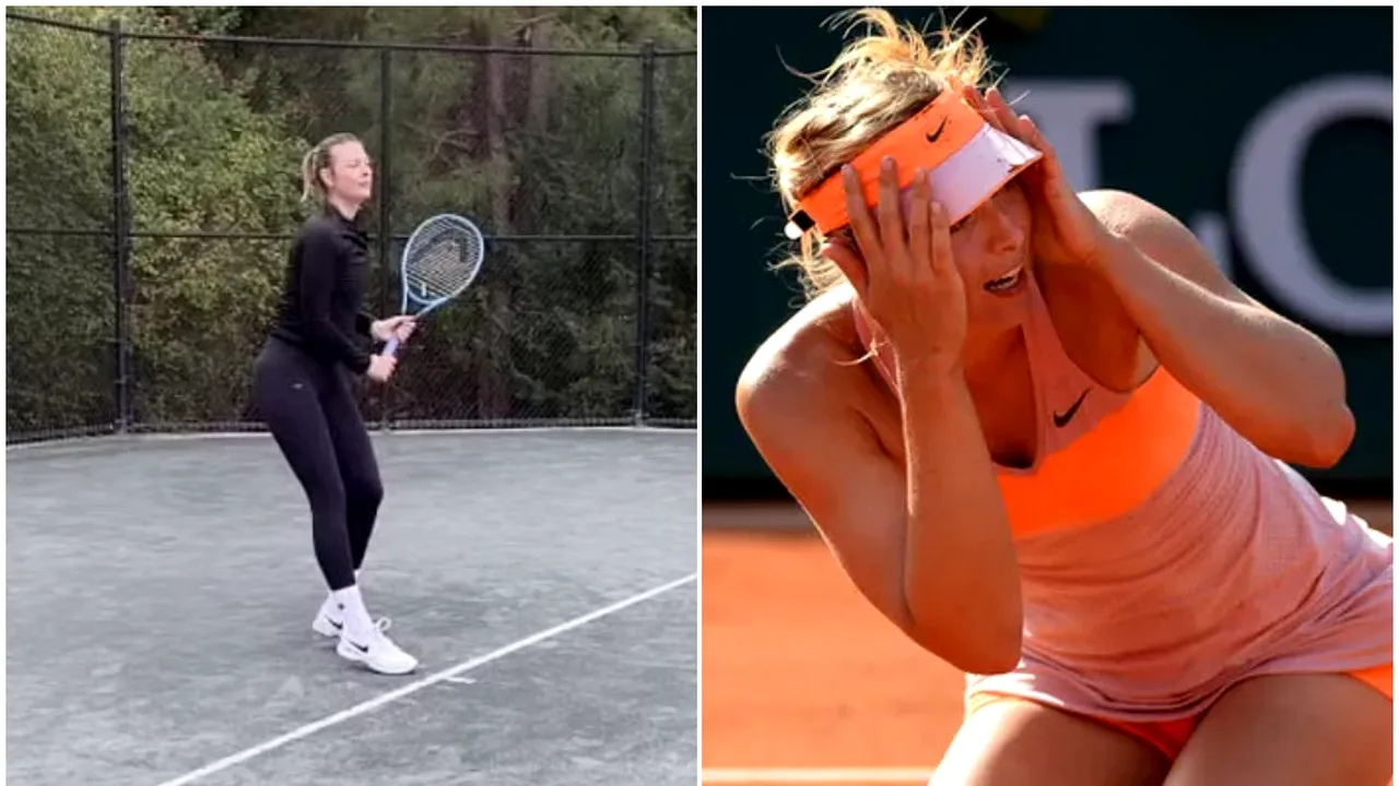 Imaginile momentului în tenis! Maria Sharapova a revenit pe teren după aproape trei ani de la retragere | FOTO & VIDEO