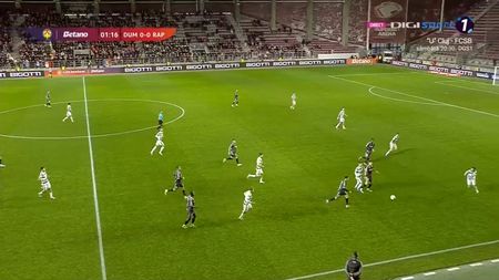 CSC Dumbrăvița - Rapid București 0-4, Live Text Online, în Grupa A din Cupa României. Dobre face dubla de la 4 metri, cu poarta goală
