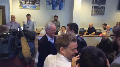 VIDEO | Momente foarte emoționante pentru Claudio Ranieri. Ce s-a întâmplat la prima conferință de presă, după ce a luat titlul cu Leicester