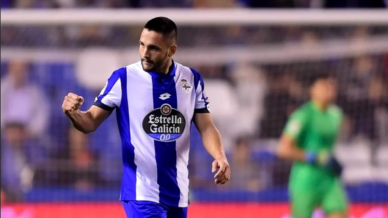 Florin Andone poate prinde transferul în ultima zi de mercato! Un club cu șase titluri câștigate în Franța a lansat oferta pentru Deportivo