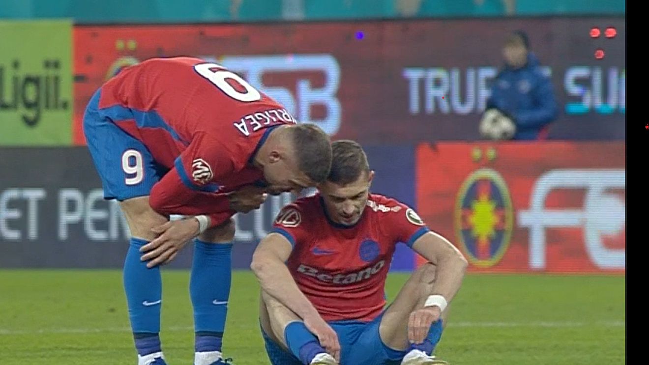 Florin Tănase a ieşit accidentat, cu lacrimi în ochi, în FCSB - Metaloglobus!