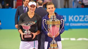 Năstase și Ruzici anunță un Grand Slem pentru Simona! Halep s-a accidentat când a primit trofeul: "E cel mai prețios și cel mai frumos!"
