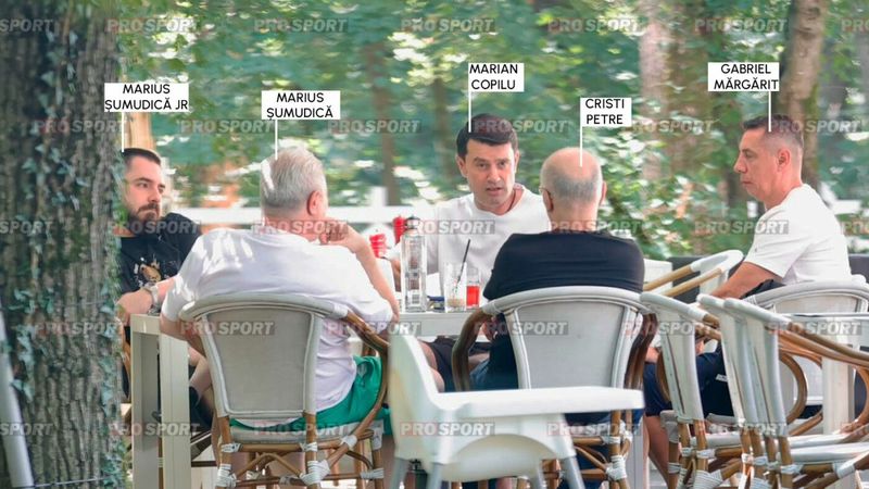 BREAKING NEWS Imaginile zilei! Marius Șumudică s-a întâlnit cu Marian Copilu și staff-ul său în „fieful” lui Gigi Becali din București, după fuga de la Cluj. EXCLUSIV