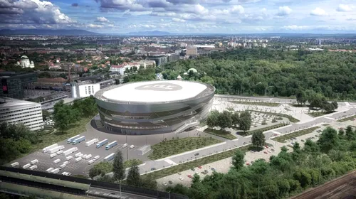 Ungaria construiește „Altarul” handbalului! Arena impresionantă pe care o pregătesc vecinii: „Acum doar poze, la anul realitate” | GALERIE FOTO