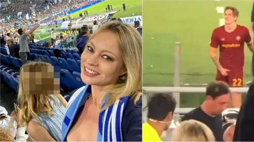 Așa ceva se vede rar! Fostul iubit al Mădălinei Ghenea și-a ieșit din minți după derby și a făcut un gest obscen în fața fanilor rivali. Blonda Anna l-a dat de gol! VIDEO