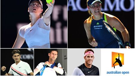 Australian Open | Tabloul complet al 'optimilor'. Cine o oprește pe Kerber? Șarapova a rezistat doar 65 de minute! "Trebuie să fie ea favorita la titlu". Tecău și Rojer, învinși de Hewitt și Groth. Adversară de 20 de ani pentru Halep. Surprize: Zverev, Radwanska și Del Potro sunt OUT, Djokovic dă emoții