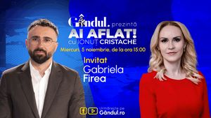 „Ai Aflat! cu Ionuț Cristache” începe miercuri, 5 noiembrie, de la ora 15.00, live pe Gândul. Invitată: Gabriela Firea