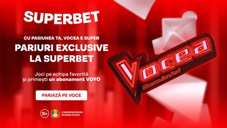 200.000 PREMII ÎN PROMOȚIA SUPERBET! PARIAZĂ PE VOCEA ROMÂNIEI