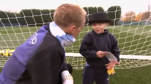 VIDEO: Joe Hart&Co au oferit cel mai frumos moment al săptămânii.** Cum să faci fericit un copil de 6 ani bolnav de cancer! Imagini care te lasă fără glas