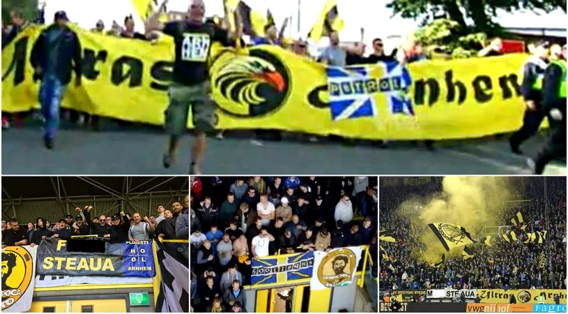 Rivalitatea Petrolul - Steaua, exportată în Olanda. Suporterii 