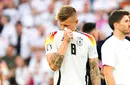 Toni Kroos, cu lacrimi în ochi după ultimul meci din carieră, Spania – Germania 2-1, din „sferturile” EURO: „Un vis spulberat”
