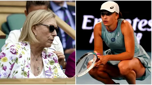 Martina Navratilova, atac fără precedent asupra Igăi Swiatek: „Nu te mai smiorcăi sau retrage-te de la US Open!