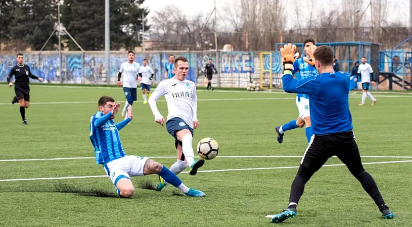 Turris Oltul și-a încheiat cantonamentul de la Izvorani cu o nouă victorie în amicale.** Cioinac a reușit un super-gol cu Progresul Spartac