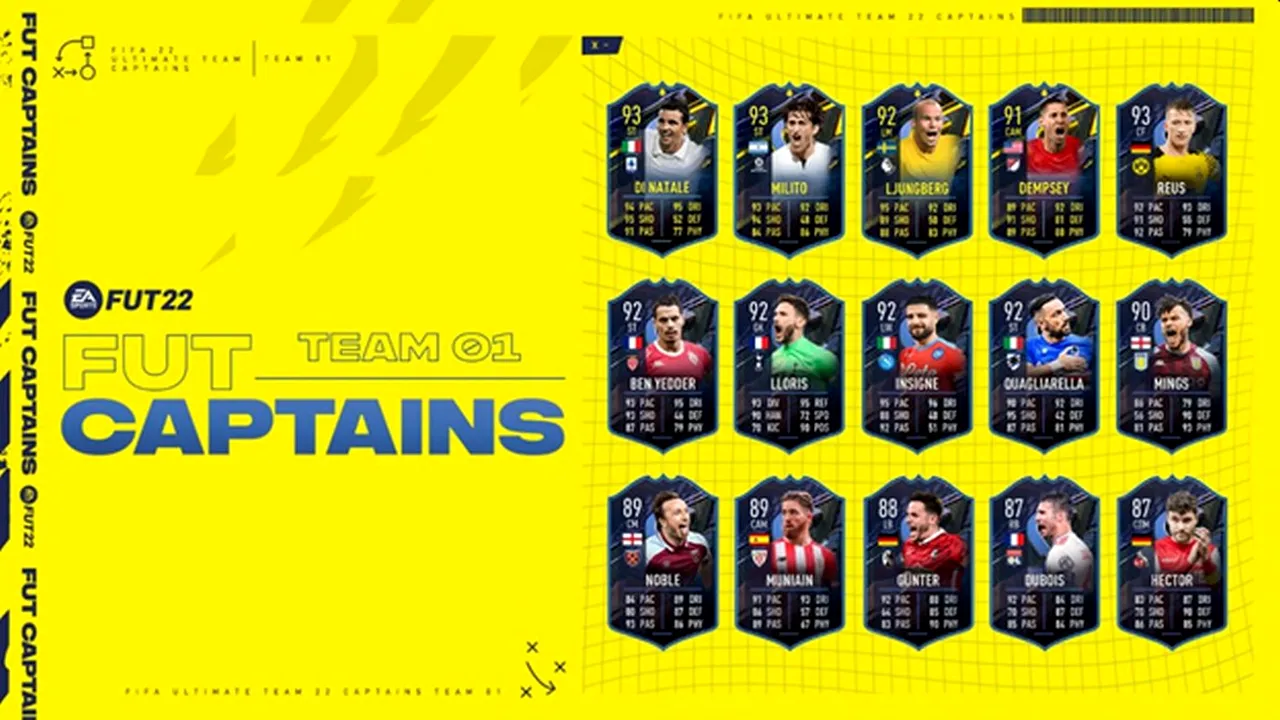 New Captains | Noua promoție din FIFA 22 lansată de Electronic Arts